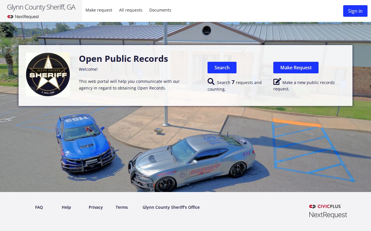 Glynn County arrest records Sheriff open-records portal
